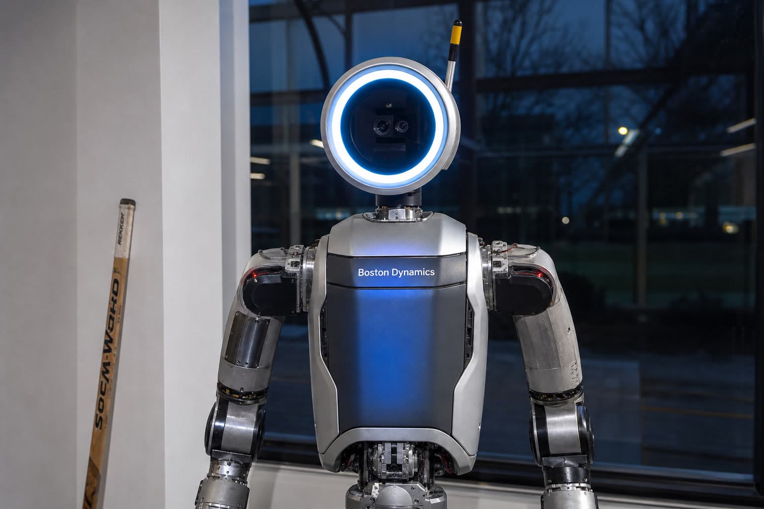 Atlas, Boston Dynamics, blauer Ring.